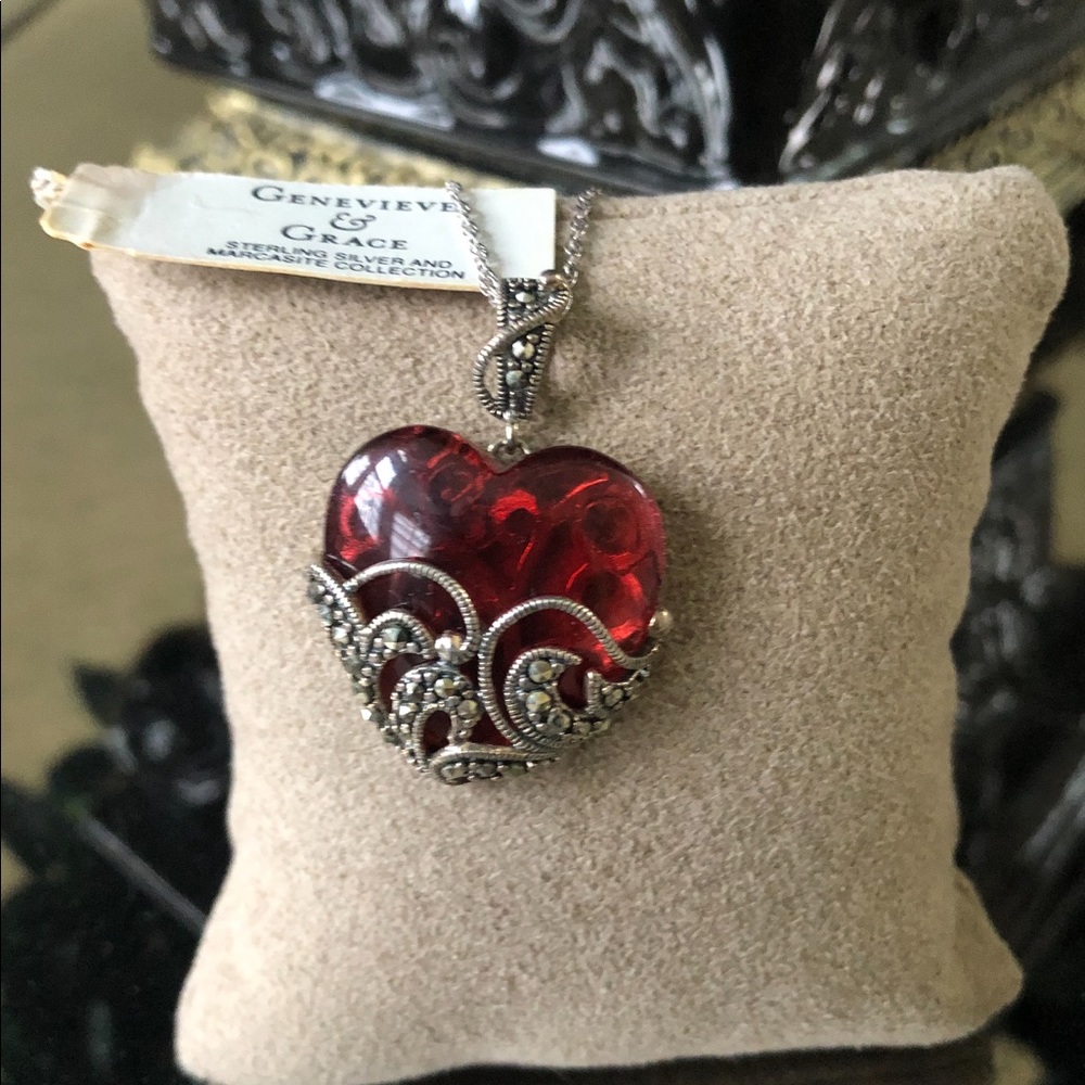 Sterling silver marcasite Necklace